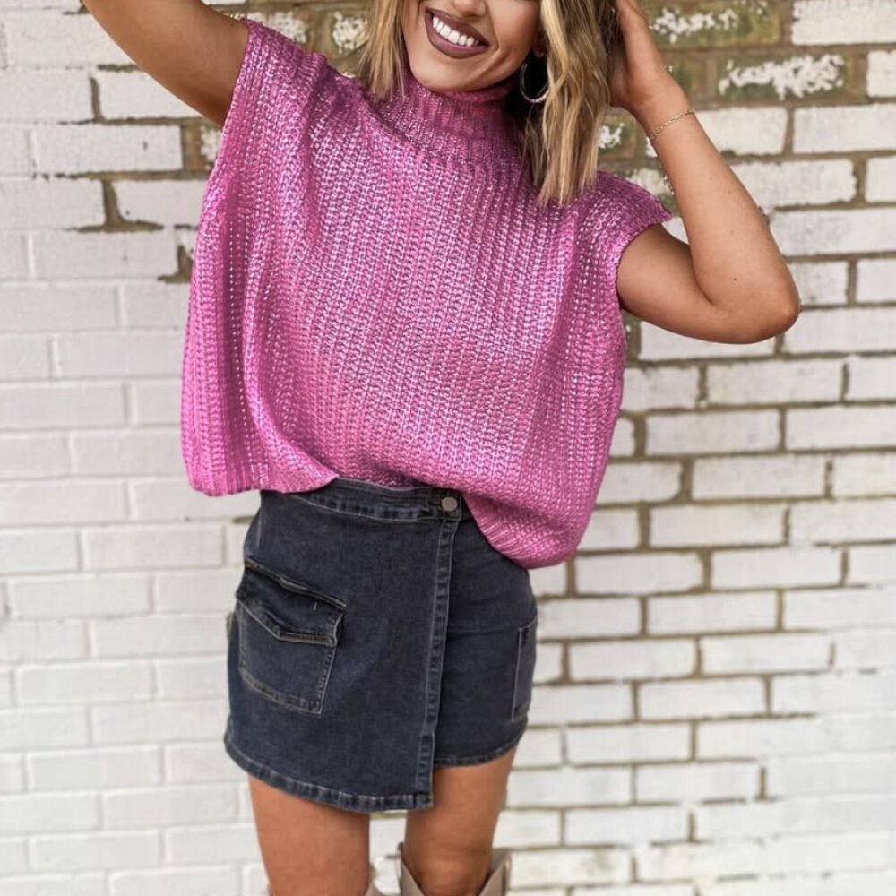 She + Sky Pink Sweater